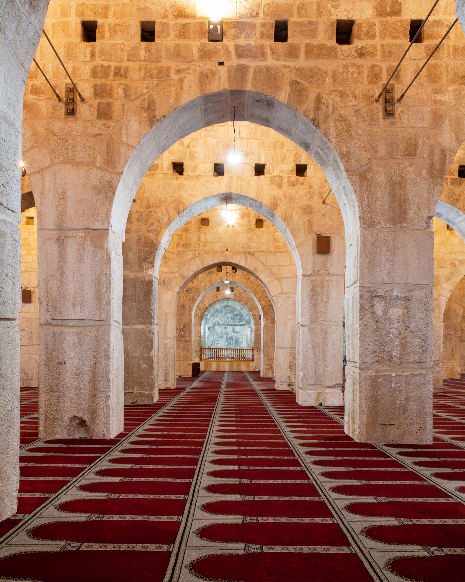 Concentric arches; transverse vertical view westward I.