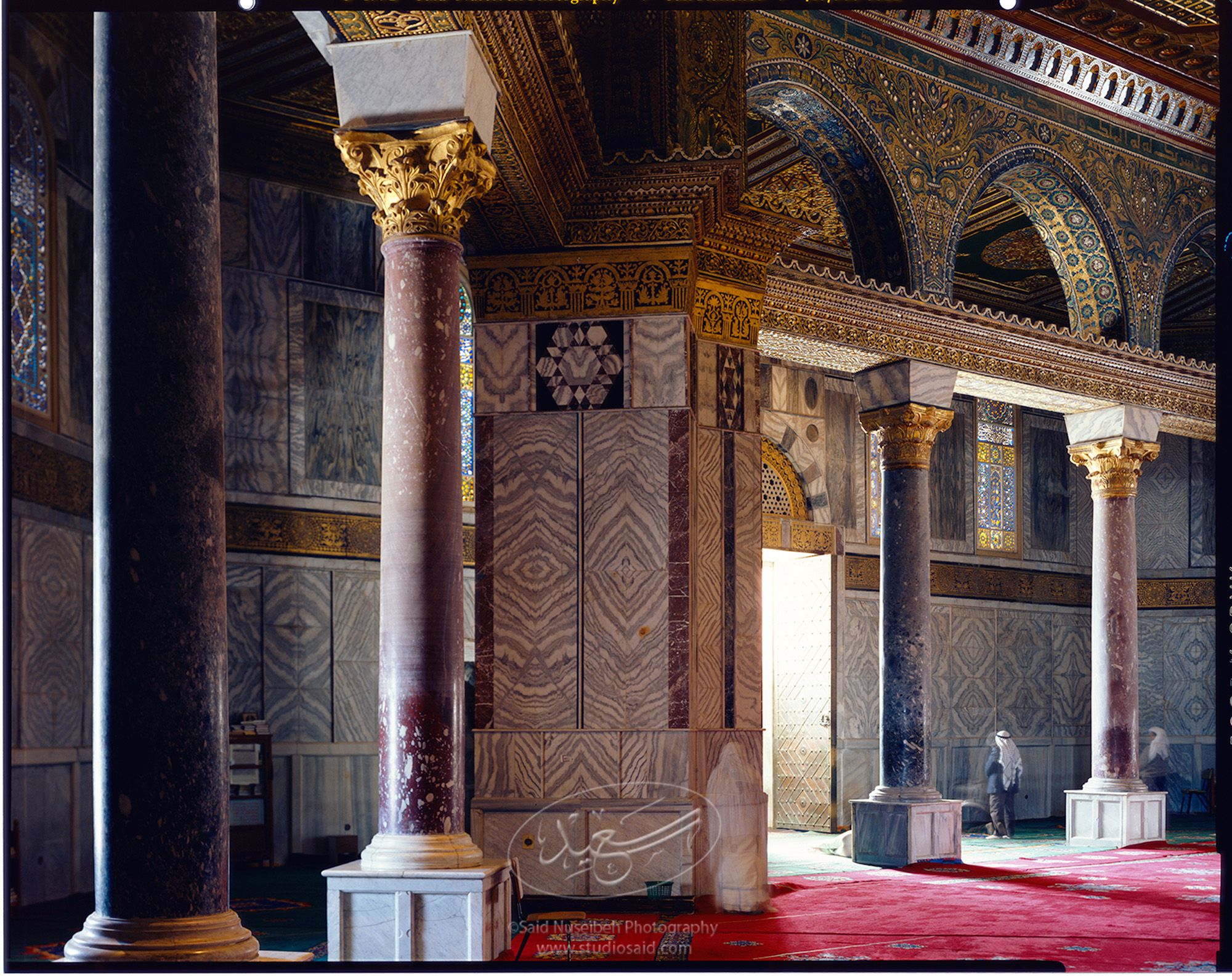 <i>Qubbat al-Sakhra</i> / Dome of the Rock. In the <i>Masjid al-Aqsa</i>, Old City Jerusalem <i>alQuds</i>.