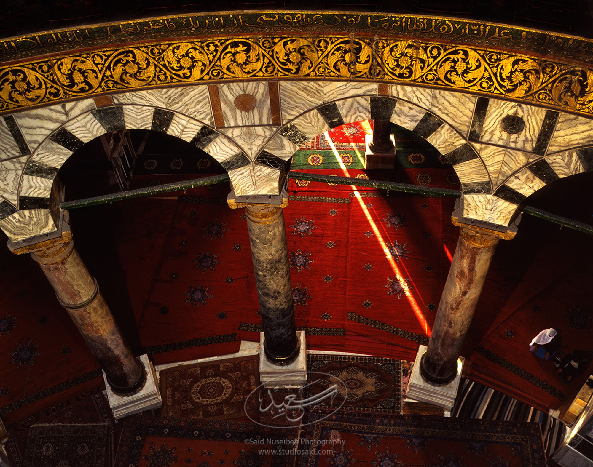 <i>Qubbat al-Sakhra</i> / Dome of the Rock. In the <i>Masjid al-Aqsa</i>, Old City Jerusalem <i>alQuds</i>.