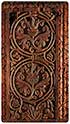 &ldquo;Two Rinceaux, Vertical with Central Cups.&rdquo;Umayyad Carved Wooden Tie Beams from the Masjid al-Aqsa 