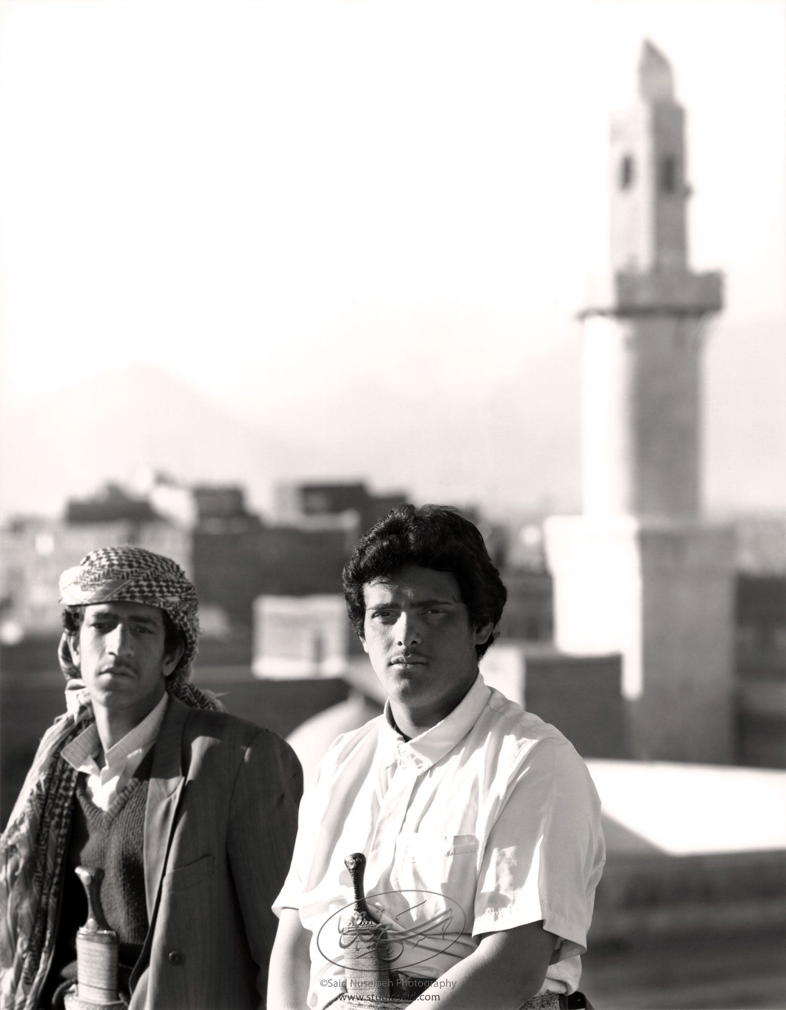 <i>Jami' al-Kabîr</i> minaret in background. Old City Sana'a,