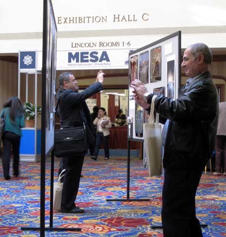 Viewers enjoy photographs on display